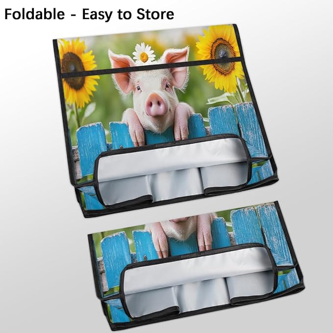 cfpolar Kitchen Aid Mixer Cover Compatible with 6-8 Quarts Cute Pig Sunflower Stand Mixer Cover Kitchen Aid Mixers Accessories Appliance Organizer Bag Dust Covers with Zipper Pocket