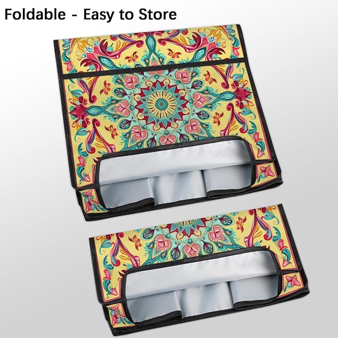 cfpolar Kitchen Aid Mixer Cover Compatible with 6-8 Quarts Mandala Art Flowers Stand Mixer Cover Kitchen Aid Mixers Accessories Appliance Organizer Bag Dust Covers with Zipper Pocket