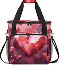 Diamond Heart Coffee Maker Carrying Bag Portable Travel Storage Tote Bag Compatible with K-Mini or K-Mini Plus Single Serve Coffee Brewer Carrying Case with Multiple Pockets &amp Shoulder Strap