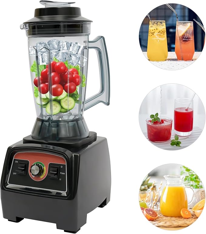 Blenders for KitchenProfessional Blender 2800W Blender with 131Oz. Jar57000RPM Variable Speed &amp Pulse Professional Countertop Blender for Smoothies Ice Crush Frozen Drinks Black