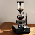 Siphon Coffee Maker with Halogen Lamp Heater Vacuum Coffee Pot Coffee Brewer Pot Adjustment Temperature Office Coffee Maker 3 People Capacity