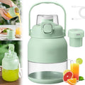 Electric Citrus Juicer 28 Oz with Straw and Two Lids BPA-Free Portable Blender Cups for Fresh Juice Large-Capacity Wireless Blenders Rechargeable for Smoothies Shakes Food Prep (1 Pc)