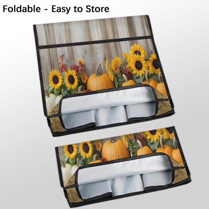 cfpolar Kitchen Aid Mixer Cover Compatible with 6-8 Quarts Pumpkin Sunflower Retro Stand Mixer Cover Kitchen Aid Mixers Accessories Appliance Organizer Bag Dust Covers with Zipper Pocket
