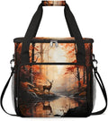 Forest Animal Deer Coffee Maker Carrying Bag for Keurig K-Mini or K-Mini Plus Storage Portable Coffee Maker Travel Bag