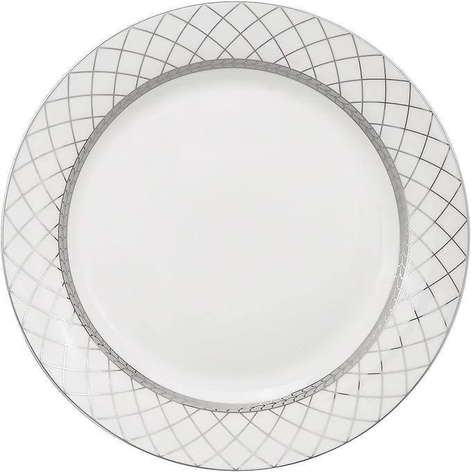 Lorren Home Trends 57-Piece Porcelain Dinnerware Set Verona Service for 8