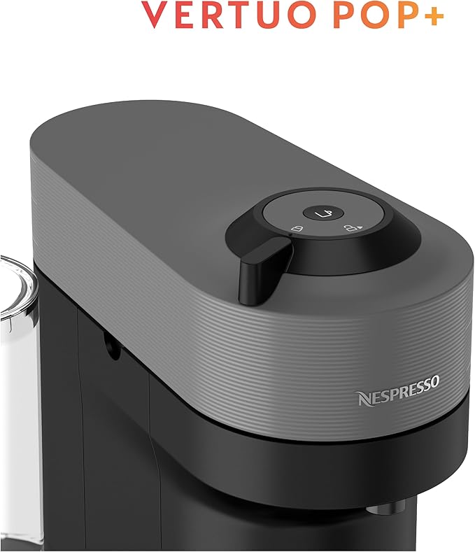 Nespresso Vertuo Pop+ Coffee and Espresso Maker by Breville with Milk Frother Dark Grey