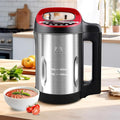 Homtone 1.6L Soup Maker Machine Stainless Steel Soup Maker Blender with Smooth &amp Chunky Settings Anti-Dry Burn Overfill Sensors Ideal for Quick Soups Baby Food