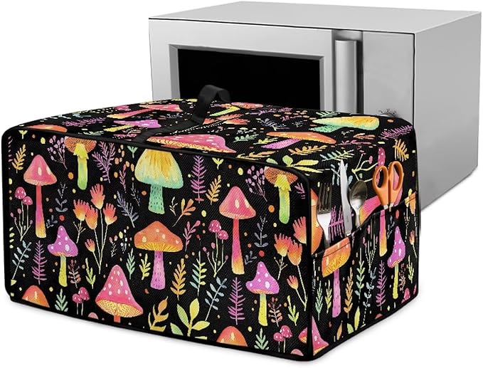 Magic Mushroom Toaster Oven Air Fryer Cover Heat-Resistant Waterproof Protective Covers Compatible with Smart Oven Air Fryer Smart Oven for Parties &amp Gatherings