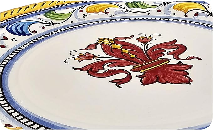Italian Ceramic dinnerware set - Hand Painted kitchen Dishes sets for 4 - Made in ITALY Tuscany - Italian Pottery dinner plates - Home Decor Lemons ISCHIA Ceramics dishes set - Service For 4
