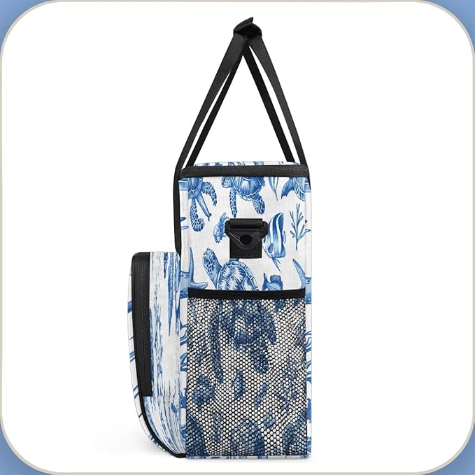 Sea Fish Turtle Coffee Maker Travel Bag for K-Mini or K-Mini Plus Single Serve Coffee Brewer Portable Storage Tote Case for Tarvel