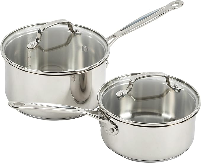 Cuisinart 77-11G Stainless Steel 11-Piece Set Chef's-Classic-Stainless-Cookware-Collection &amp CTG-00-3MS Set of 3 Fine Set of Mesh Strainers 1 Stainless Steel
