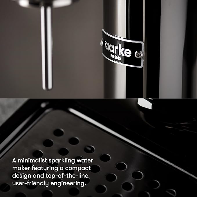 aarke - Carbonator III Premium Carbonator/Sparkling &amp Seltzer Water Maker with PET Bottle (Black Chrome)