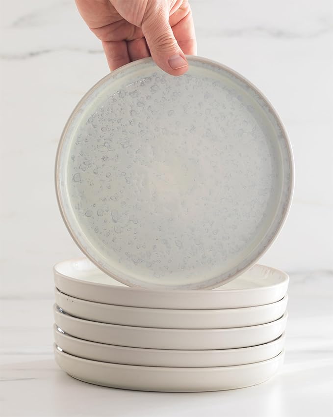 Stoneware dinnerware set 8 persons 24 pcs - Mediterranean dinnerware set dishwasher microwave and scratch resistant - bowl and plate set - dinnerware Pure Living Light Beige…