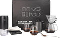 SuperCook Coffee Pour Over Kit Hand Drip with Kettle Electric Grinder Camping Travel Coffee Kit Ideal for Anniversary Birthday Gift