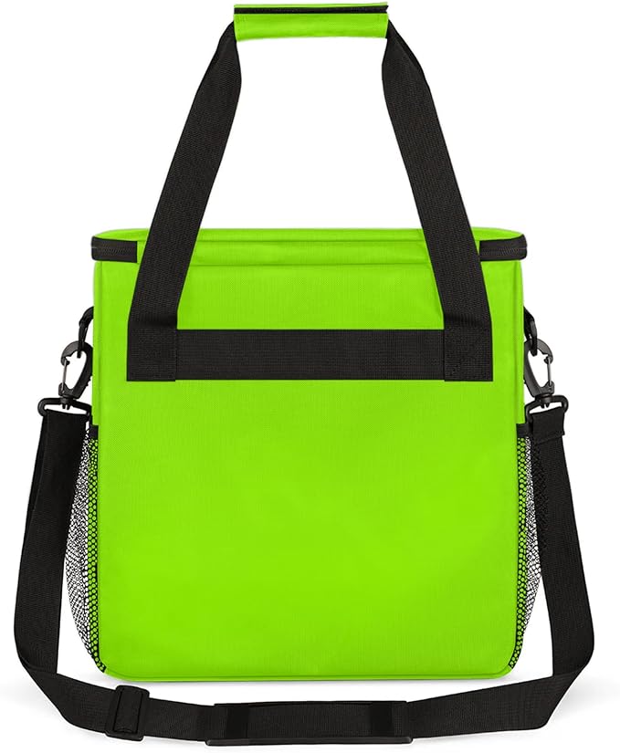 Grass Green Coffee Maker Carrying Bag Waterproof Insulated Leakproof Cooler Bag Portable Storage Tote Bag Organizer With Shoulder Strap