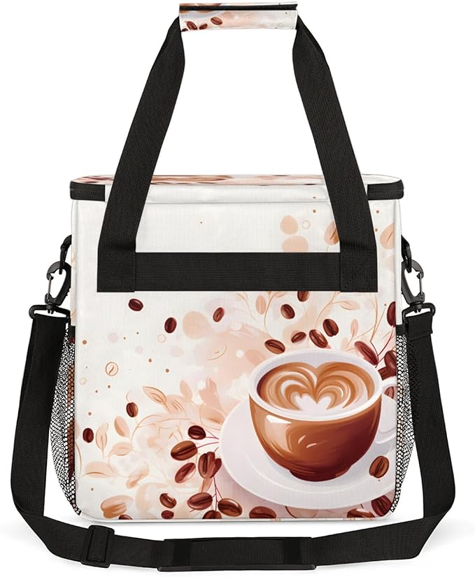 Coffee Coffee Maker Travel Bag for Keurig K-Mini/K-Mini Plus Insulated Waterproof Tote with Pockets for K-Cup Portable Single-Serve Brewer Case
