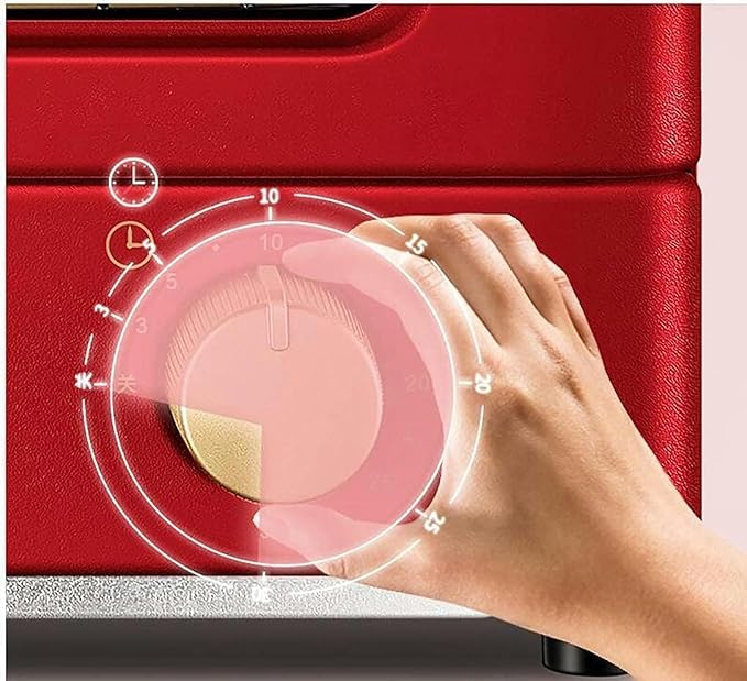 AMNOOL Automatic Mini Oven12L Electric Oven Multifunction Baking Machine 1000W Cake Pizza Oven 30 Minutes Timing Kitchen Convection Oven Aesthetic and Practical-1*