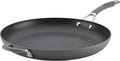 Circulon - 83906 Circulon Radiance Hard Anodized Nonstick Frying Pan / Fry Pan / Hard Anodized Skillet with Helper Handle - 14 Inch Gray