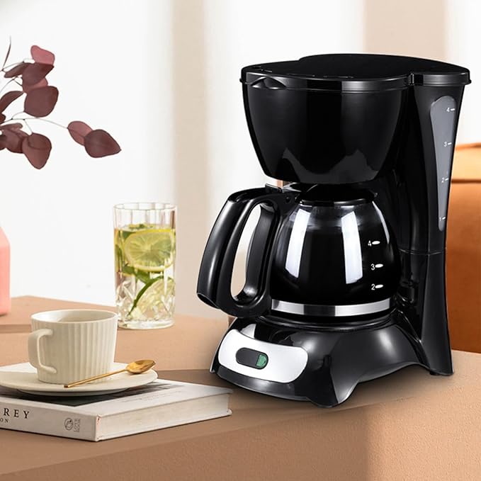 Office Tea Brewing Coffee Pot Small Drip Coffee Machine Insulated 4-6 People Home American Coffee Filter Office Brewing TeaPink