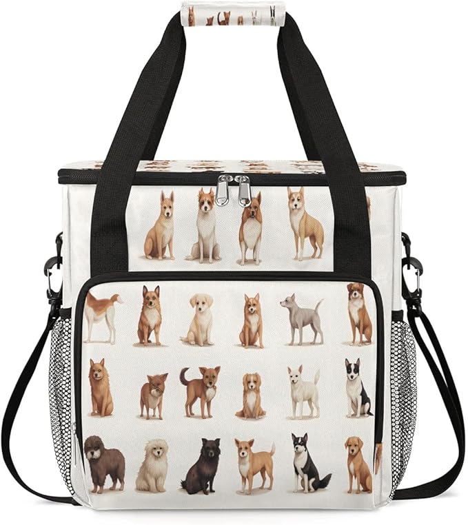 Dog Family Coffee Maker Carrying Bag for Keurig K-Mini or K-Mini Plus Storage Portable Coffee Maker Travel Bag