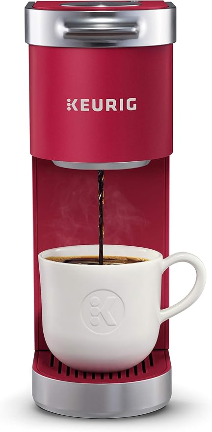 Keurig K-Mini Plus Coffee Maker Certified Refurbished Cardinal Red (Renewed)