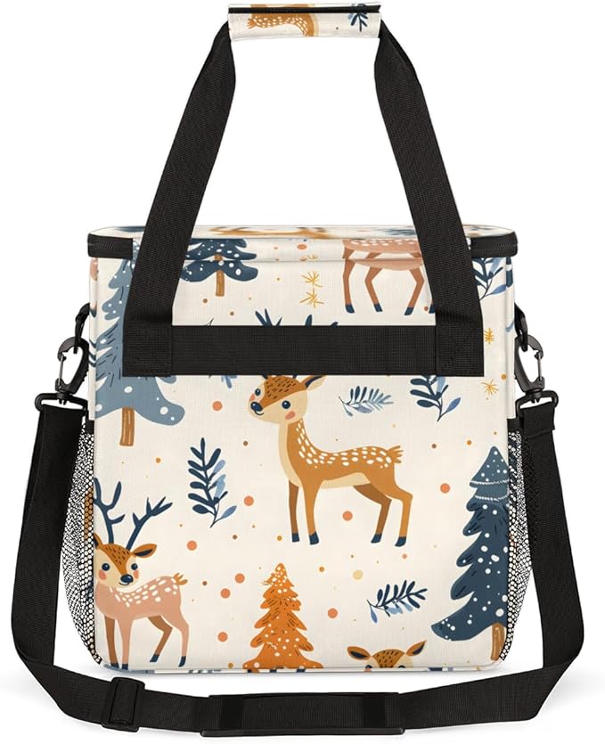 Cartoon Tree Coffee Maker Carrying Bag Retro Tree Travel Storage Bag Compatible with K-Mini or K-Mini Plus Single Serve Coffee Brewer Carrying Case with Multiple Pockets &amp Shoulder Strap
