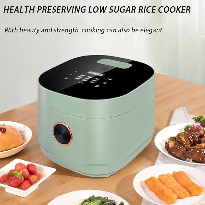 Smart Rice Cooker 3L Slow Cooker and Steame with 9 Cooking Functions 24-Hour Smart Appointment and Dual Bile Dual Mode