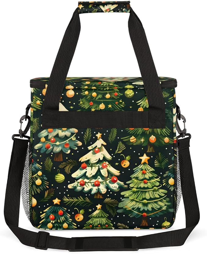 Cartoon Tree Coffee Maker Carrying Bag Bright Tree Travel Storage Bag Compatible with K-Mini or K-Mini Plus Single Serve Coffee Brewer Carrying Case with Multiple Pockets &amp Shoulder Strap