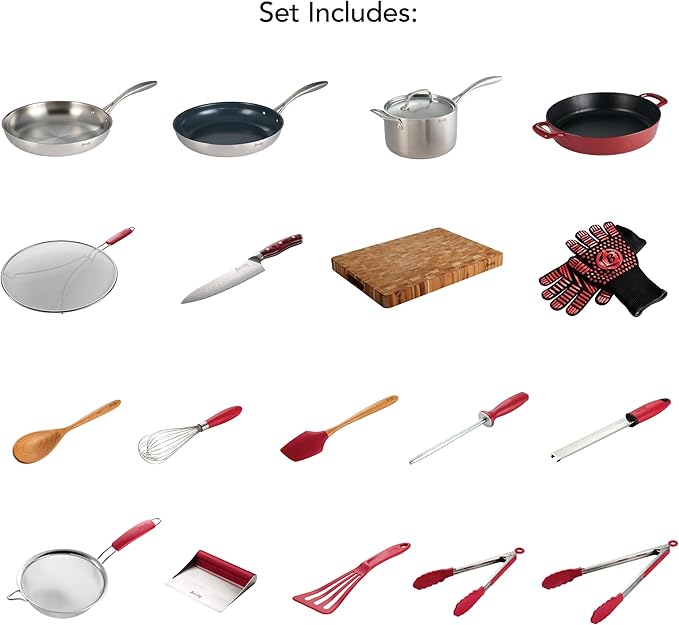 Tramontina FlavCity 19 Piece Essential Cookware Set