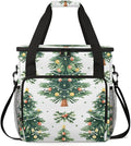 Christmas Festivals Coffee Maker Carrying Bag Modern Tree Travel Storage Bag Compatible with K-Mini or K-Mini Plus Single Serve Coffee Brewer Carrying Case with Multiple Pockets &amp Shoulder Strap