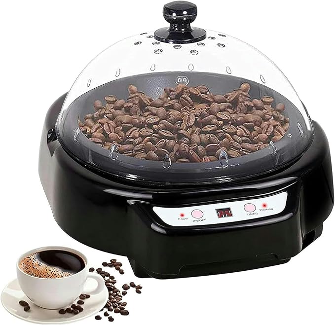 Home Coffee Torrant Machine Coffee Storyer Machine Coffee Domestic Stick with 500g Timing Function （Black）