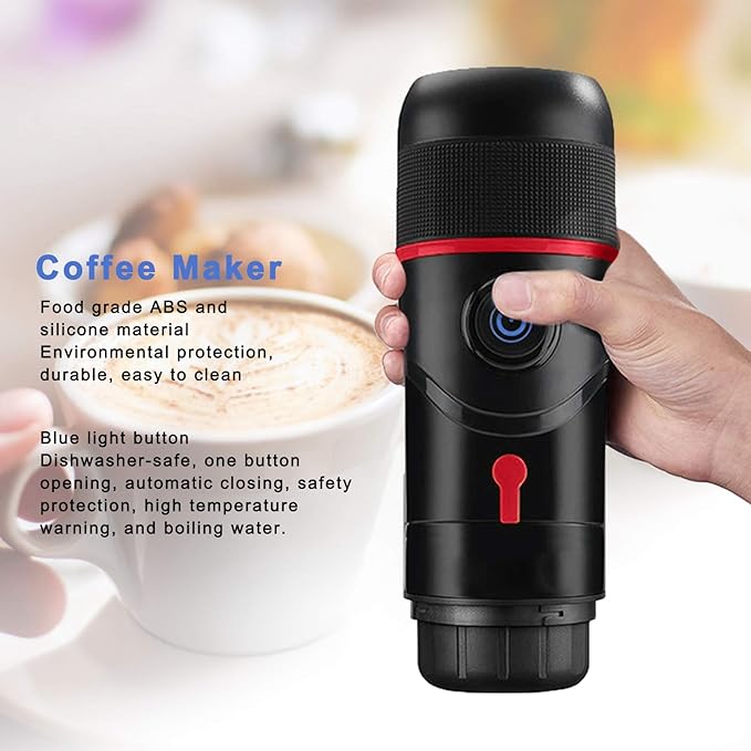 Travel Coffee Maker Portable Capsule Coffee Machine Electric Coffee Maker for Outdoor Home Car Travel USB
