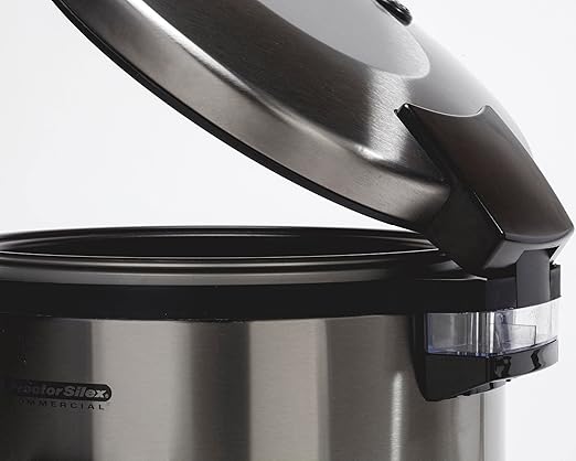 Proctor Silex Commercial 37560R Rice Cooker/Warmer 60 Cups Cooked Rice Capacity Nonstick Inner Pot Hinged Lid Stainless Steel Housing Conforms to NSF