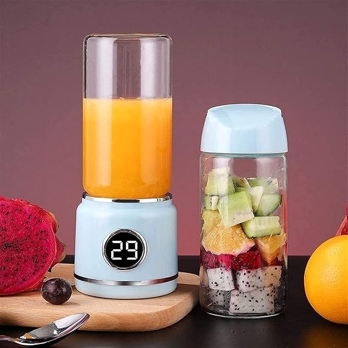 Personal Blender for Shakes Smoothies Food Prep and Frozen Blending with 150-Watt Base and Cups with Spout Lids(Pink)
