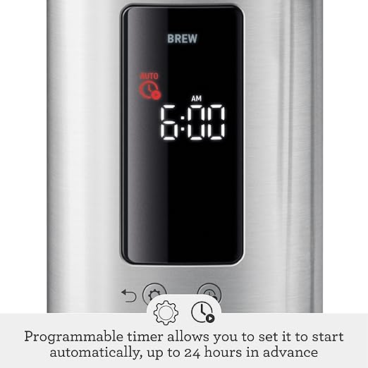 Breville Luxe Drip Coffee Machine Brushed Stainless Steel Thermal Carafe BDC465BSS
