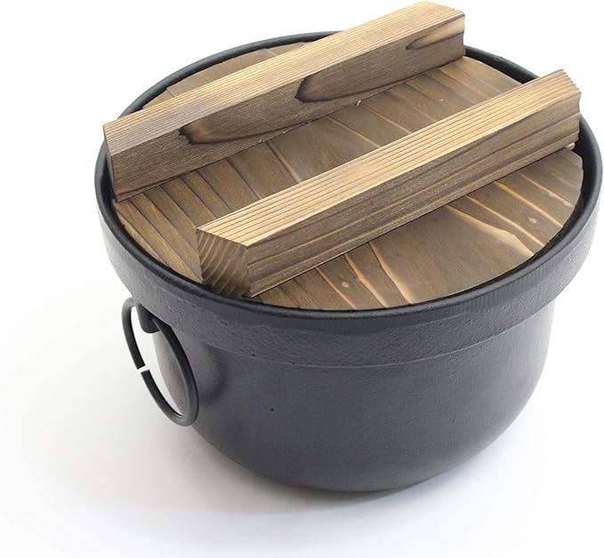 Shin Ikenaga Iron Living with Iron Delicious Rice Iron Cooker IH Compatible 3 Pieces Gift Wrapping Specifications