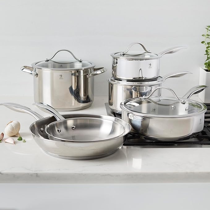 Henckels Aragon 10-pc Stainless Steel Cookware Set