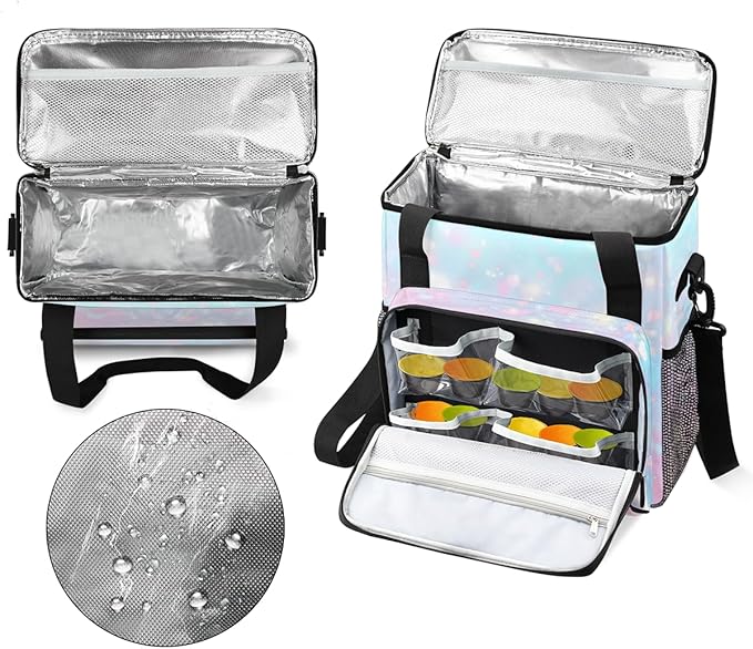 Glitter Coffee Maker Carrying Bag Pink Sequin Portable Travel Storage Tote Bag Compatible with K-Mini or K-Mini Plus Single Serve Coffee Brewer Carrying Case with Multiple Pockets &amp Shoulder Str