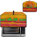 Doojoayie Small Appliance Covers Hamburger Toaster Cover 6 Slice Bread Machine Protector Delicious Food Theme Kitchen Decoration Gift for Friends Who Loves to Cook