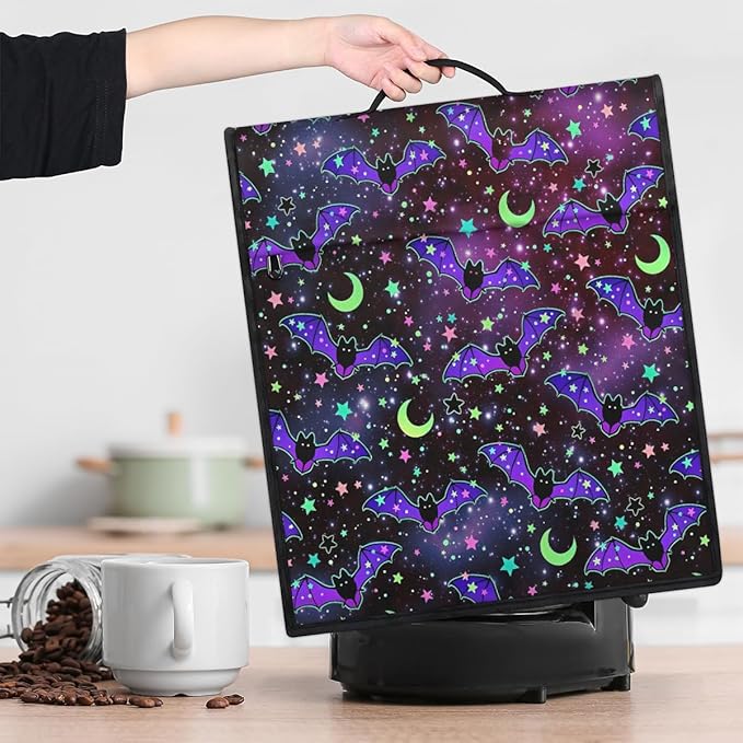 cfpolar Kitchen Aid Mixer Cover Compatible with 6-8 Quarts Bat Galaxy Moon Flower Stand Mixer Cover Kitchen Aid Mixers Accessories Appliance Organizer Bag Dust Covers with Zipper Pocket