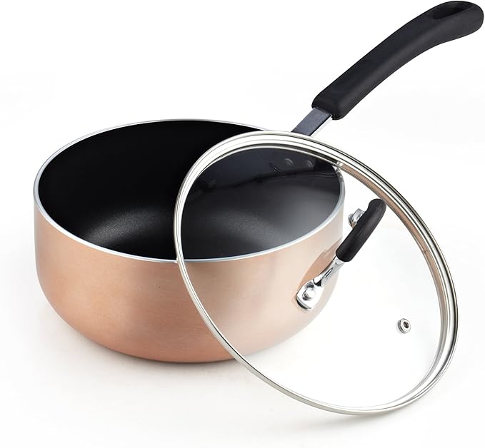 Cook N Home Copper/Brown 8-Piece Nonstick Heavy Gauge Cookware Set2581