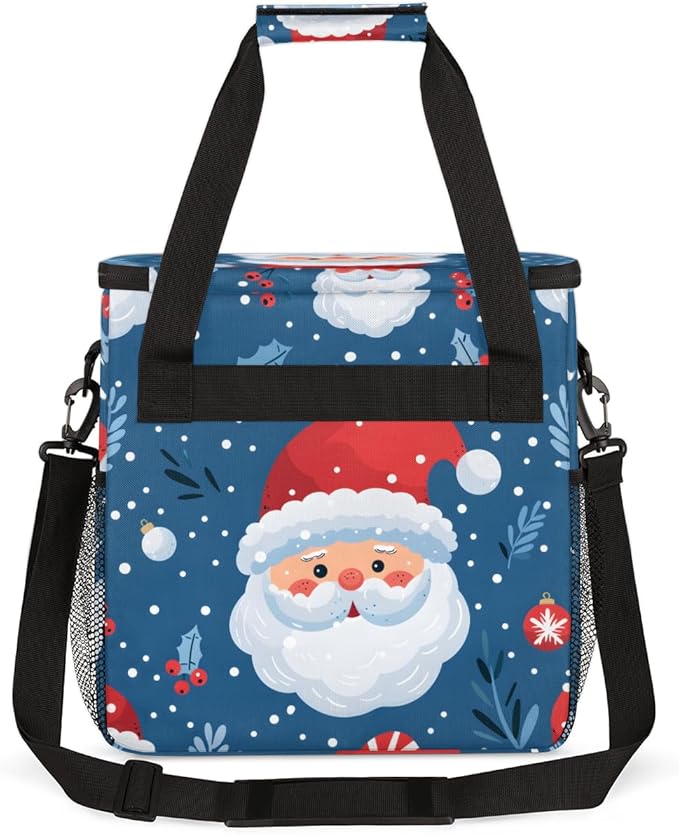 Mystical Santa Claus Coffee Maker Carrying Bag Fantastic Santa Claus Travel Storage Bag Compatible with K-Mini or K-Mini Plus Single Serve Coffee Brewer Carrying Case with Pockets &amp Shoulder Str
