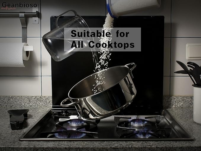 5 Ply Stainless Steel Cookware Set8-PieceProfessional Kitchen Cooking Heavy Chef QualityPFOA PTFE &amp PFOS FreeInduction Non-Toxic Oven SafeBest 18/8 Full Clad