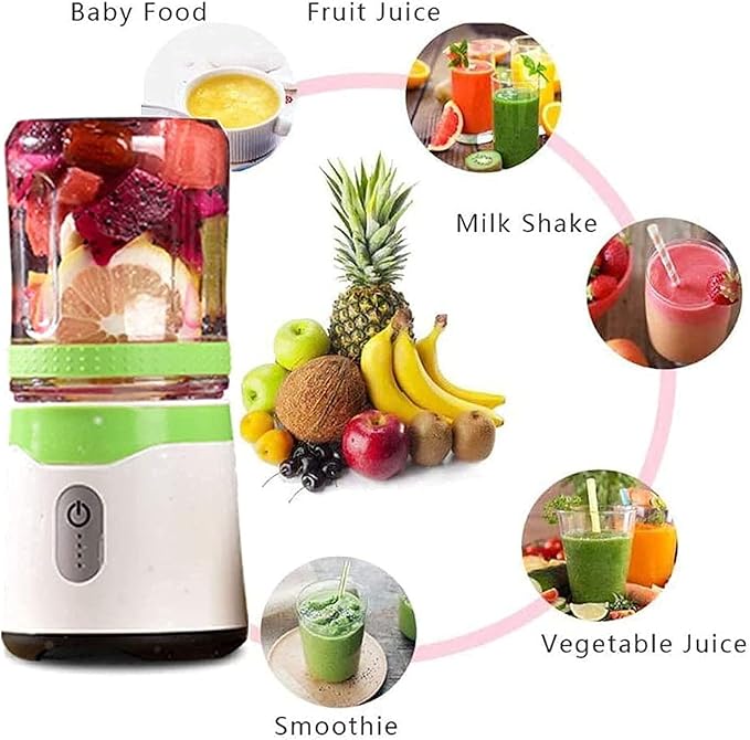 Juicer MachinesPortable JuicerUSB Rechargeable Juicer CupCold Press Juicer ExtractorVegetable and Fruit Juicer with Quiet Motor