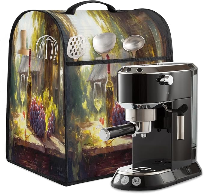 cfpolar Kitchen Aid Mixer Cover Compatible with 6-8 Quarts Grape Wine Farm Stand Mixer Cover Kitchen Aid Mixers Accessories Appliance Organizer Bag Dust Covers with Zipper Pocket