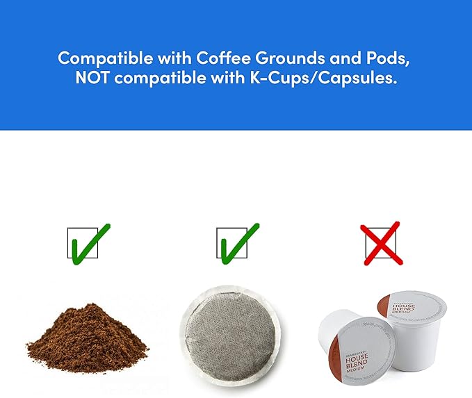 Elite Gourmet EHC111A Personal Single-Serve Compact Coffee Maker Brewer Includes 14Oz. Stainless Steel Interior Thermal Travel Mug Compatible with Coffee Grounds Reusable Filter Black