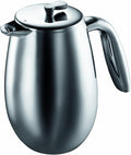 Bodum Columbia - Insulated French Press Coffee Maker - Dishwasher Safe - Stainless Steel - Stainless Steel Matt - 3 Cups/0.35l