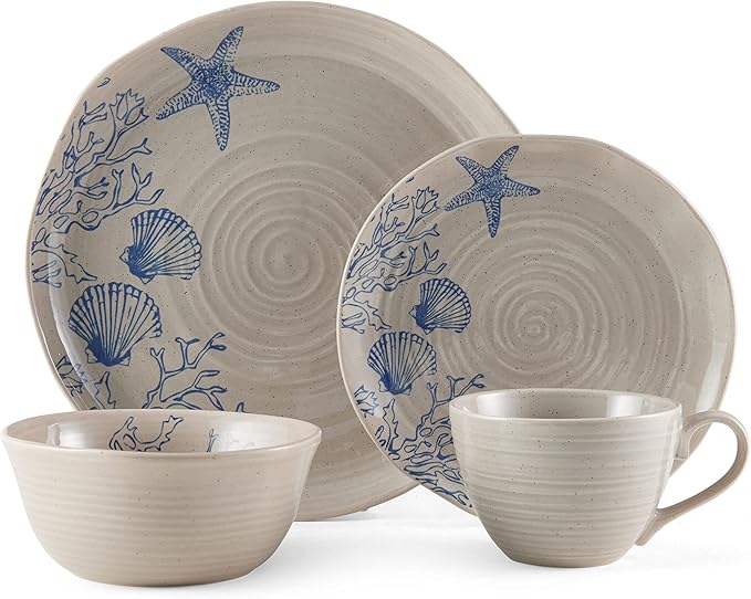 Pfaltzgraff Southport 16 Piece Dinnerware Set Service For 4 Cream