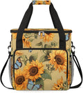 Butterfly Sunflower Prints Coffee Maker Carrying Bag for Keurig K-Mini or K-Mini Plus Storage Portable Coffee Maker Travel Bag