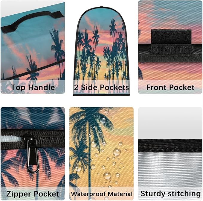 cfpolar Kitchen Aid Mixer Cover Compatible with 6-8 Quarts Palm Tree Sunset Stand Mixer Cover Kitchen Aid Mixers Accessories Appliance Organizer Bag Dust Covers with Zipper Pocket